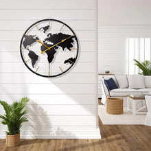 60cm Metal World Map Wall Clock - Nairobi, Kenya — view 3 — Kenya · WIMU Kitchen