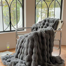Bubble Throw Blanket 180 x 200cm - Soft Textured Blanket in Red, Beige Tie Dye or White — WIMU Kitchen Nairobi — Kenya · WIMU Kitchen