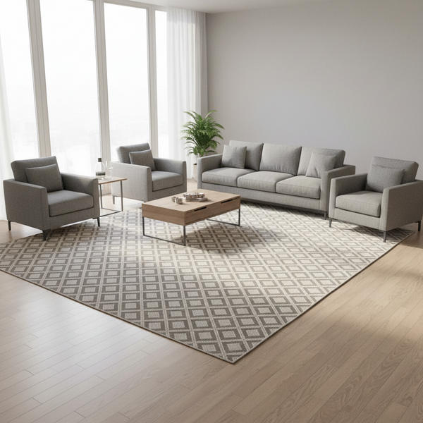 Oriental Weavers: Oria Diamond Patterned Carpet Rug — Kenya · WIMU Kitchen Nairobi