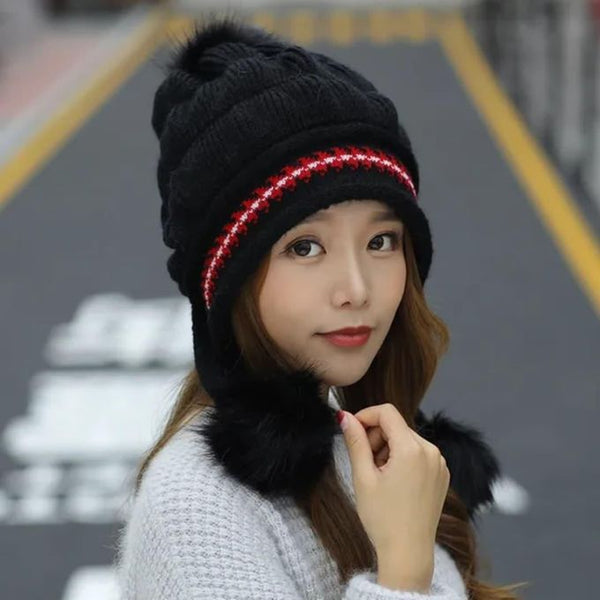 Women's Fleece-Lined Knit Pullover Hat - Warm Windproof Winter Beanie for Outdoor Wear — WIMU Kitchen Nairobi — Kenya · WIMU Kitchen Nairobi