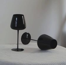 Black Long Stem Wine Goblets, Pair — WIMU Kitchen Nairobi — Kenya · WIMU Kitchen