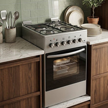 TLAC 50x50 Free Standing Cooker Inox with 3 Gas and 1 Electric Burner TLHA0095 — Kenya · WIMU Kitchen