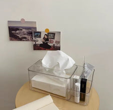 Clear Acrylic Partitioned Serviette and Napkin Holder — WIMU Kitchen Nairobi — Kenya · WIMU Kitchen