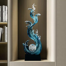 75cm Tall Ocean Wave Resin Sculpture with Crystal Ball Accent for Living Rooms & Offices — WIMU Kitchen Nairobi — Kenya · WIMU Kitchen