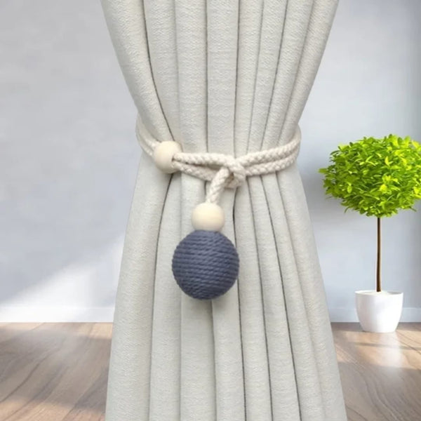 2-Piece Nordic Style Cotton Rope Curtain Tieback Set — WIMU Kitchen Nairobi — Kenya · WIMU Kitchen Nairobi