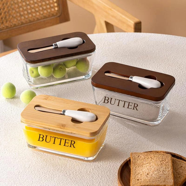 Transparent glass butter dish with lid | WIMU Kitchen Kenya — Kenya · WIMU Kitchen Nairobi