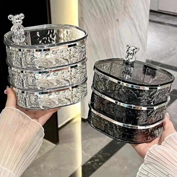 Rotating Acrylic Jewellery Organiser – 360° Makeup & Jewellery Storage Display — WIMU Kitchen Nairobi — Kenya · WIMU Kitchen Nairobi