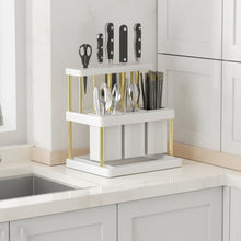 Cutlery & Chopstick Holder with 3 Spoon Slots — view 2 — Kenya · WIMU Kitchen