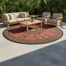 Isla Round Tribal Medallion Rug 160cm / 200cm — view 2 — Kenya · WIMU Kitchen