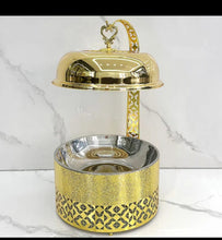 10 Litre Round Chafing Dish Food Warmer - Gold Finish with Hanging Lid — WIMU Kitchen Nairobi — Kenya · WIMU Kitchen