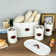 4 Piece Quilted Bread Bin & Canister Set, Airtight — view 2 — Kenya · WIMU Kitchen