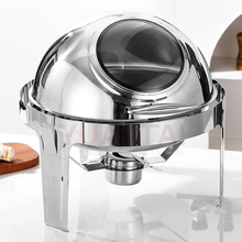 Round Roll Chaffing Dish (With Window) (view 2) — Kenya · WIMU Kitchen