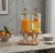 2 Piece 3.3L Juice and Beverage Dispenser Set with Bamboo Base and Gold Lid — WIMU Kitchen Nairobi