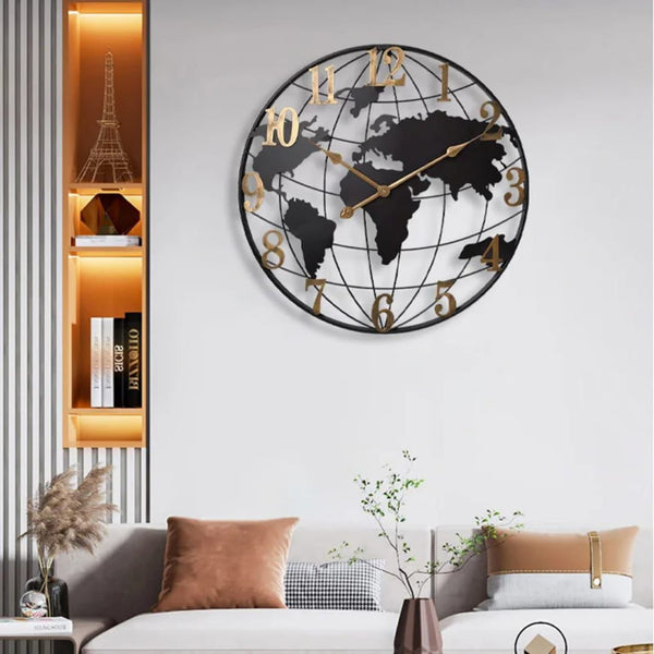 World Map Quartz Wall Clock — Kenya · WIMU Kitchen Nairobi