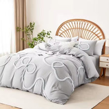 Bowknot Tufted Duvet Cover Set, Cotton Microfibre — view 3 — Kenya · WIMU Kitchen