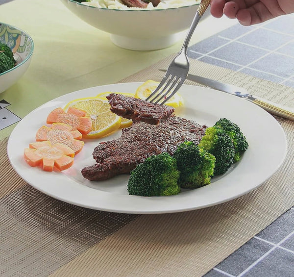 6 Piece Round Bone China Dinner Plates, 10 Inch White — WIMU Kitchen Nairobi — Kenya · WIMU Kitchen Nairobi