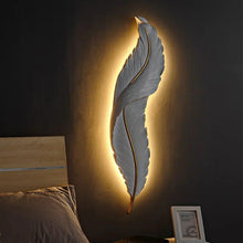 Feather Wall Art with Back Lights — Kenya · WIMU Kitchen