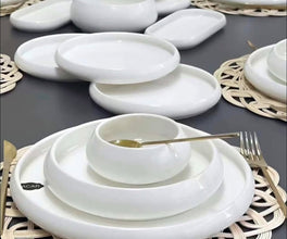 24-Piece Ceramic Dinner Set – Minimalist Coordinated Dinnerware (4 Designs) — WIMU Kitchen Nairobi — Kenya · WIMU Kitchen