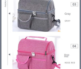 8L Insulated Thermal Lunch Bag – Leakproof Oxford Cooler/Warmer (Grey) — WIMU Kitchen Nairobi — Kenya · WIMU Kitchen