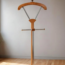Wooden Valet Stand with Chrome Pants Bar & Curved Hanger Top — WIMU Kitchen Nairobi — Kenya · WIMU Kitchen