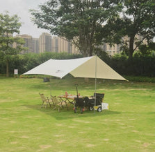 Outdoor Tarp Shelter with Poles & Stakes, 3x3m-4.5m — view 3 — Kenya · WIMU Kitchen