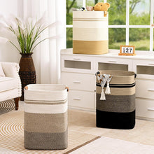 Cotton Rope Woven Laundry Hamper with Leather Handles — WIMU Kitchen Nairobi — Kenya · WIMU Kitchen