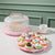 10 Inch Round Plastic Cake Carrier with Cover — WIMU Kitchen Nairobi