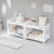 Double Layer Desktop Storage Rack in White PP — WIMU Kitchen Nairobi