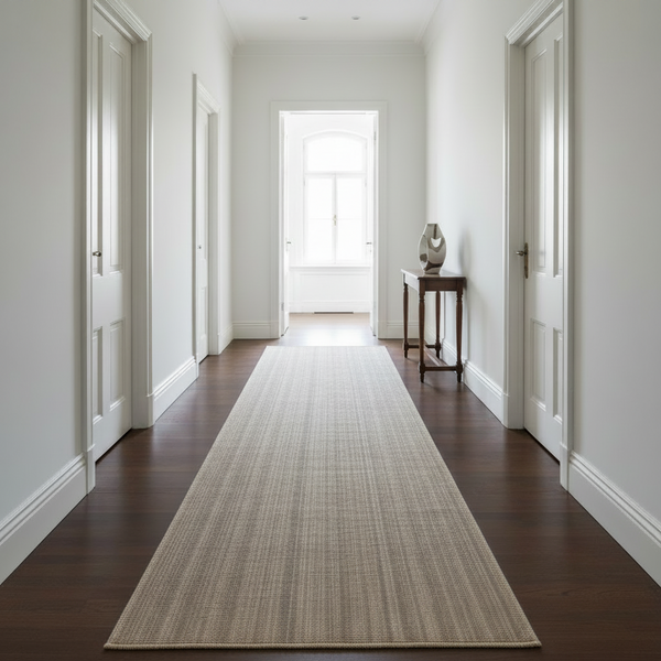 Timeless Woven Jute-Look Corridor Runner Rug in Natural Beige, 3m or 4m — WIMU Kitchen Nairobi — Kenya · WIMU Kitchen Nairobi