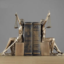 Lady Justice Bronze Bookend Statues, Pair — view 2 — Kenya · WIMU Kitchen