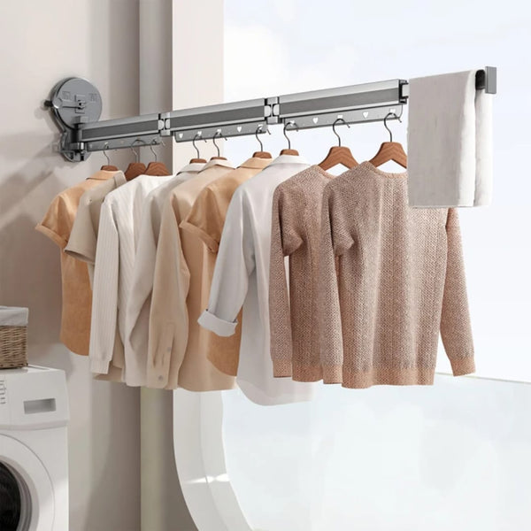 No-Drill Retractable Wall-Mounted Clothes Drying Rack — WIMU Kitchen Nairobi — Kenya · WIMU Kitchen Nairobi