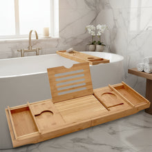 Expandable Bamboo Bathtub Caddy Tray - Adjustable Bath Rack and Breakfast Table — WIMU Kitchen Nairobi — Kenya · WIMU Kitchen