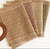 6 Piece Woven Rectangular Placemat Set - Fringed Natural Table Mats — WIMU Kitchen Nairobi