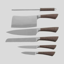 8 Piece Knife Set with Rotating Stainless Stand — view 4 — Kenya · WIMU Kitchen