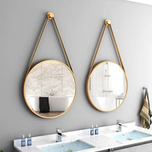 Round Iron-Frame Wall Mirror – 80cm Decorative Hanging Mirror (Black or Gold) — WIMU Kitchen Nairobi — Kenya · WIMU Kitchen