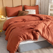 Pom-Pom Lace Duvet Cover Set, Bohemian Microfibre — view 5 — Kenya · WIMU Kitchen