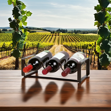 Metallic 4-Slot Wine Bottle Holder — Kenya · WIMU Kitchen