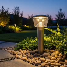 Anodized Aluminium LED Bollard Light 9W - IP44 Corrosion-Resistant Even Distribution LL 202P-0430-SS-WW — WIMU Kitchen Nairobi — Kenya · WIMU Kitchen