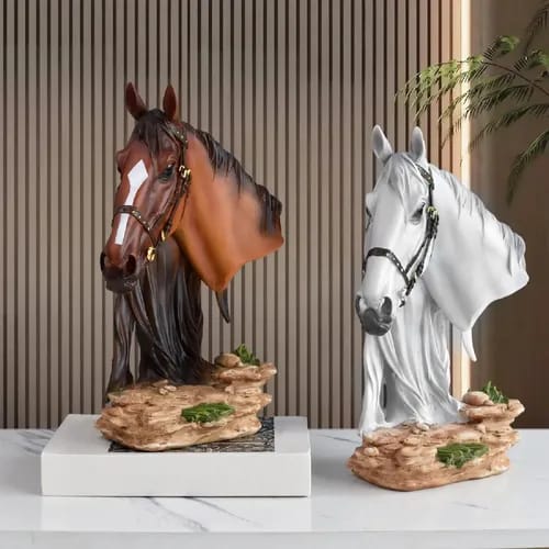 33cm Tall Horse Head Statue - Resin Equestrian Bust Sculpture for Home & Office Decor — WIMU Kitchen Nairobi — Kenya · WIMU Kitchen Nairobi