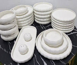 27-Piece Ceramic Dinner Set – Minimalist Coordinated Dinnerware (3 Designs) — WIMU Kitchen Nairobi — Kenya · WIMU Kitchen