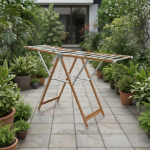 Wood & Aluminium rod Outdoor Foldable Drying Rack — Kenya · WIMU Kitchen