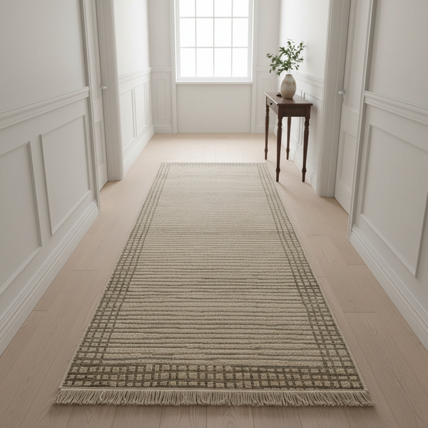 Oriental Weavers Kemet Bordered Linear Corridor Runner Rug with Fringe, 3m or 4m — WIMU Kitchen Nairobi — Kenya · WIMU Kitchen Nairobi