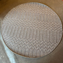 Oria Round Chevron Flat Weave Rug 160cm / 200cm — view 3 — Kenya · WIMU Kitchen