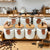 7 Piece Ceramic Storage Jar Set with Wooden Stand - Geometric Embossed Jars with Bamboo Lids — WIMU Kitchen Nairobi