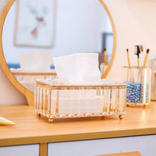 Gold Crystal Serviette Holder Box - Decorative Napkin Holder for Table or Counter — WIMU Kitchen Nairobi — Kenya · WIMU Kitchen