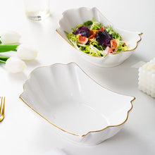 European Gold Trim Ceramic Pasta & Salad Bowl — WIMU Kitchen Nairobi — Kenya · WIMU Kitchen
