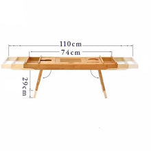 Expandable Bamboo Bathtub Caddy Tray - Adjustable Bath Rack and Breakfast Table — WIMU Kitchen Nairobi — Kenya · WIMU Kitchen