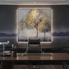 Trees Oil Painting With Frame — Kenya · WIMU Kitchen