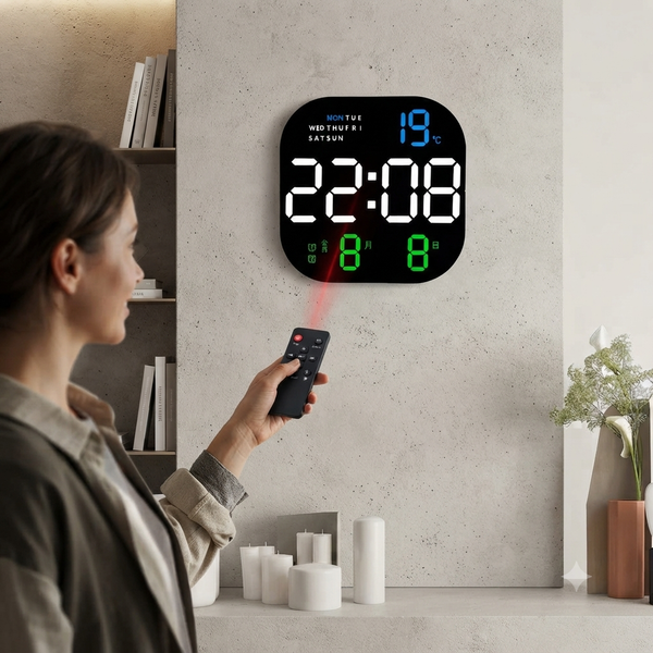 Smart LED Digital Wall Clock with Remote Control — WIMU Kitchen Nairobi — Kenya · WIMU Kitchen Nairobi