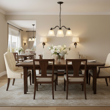 Black 5 Light Chandelier, Frosted Glass Shades E27 — view 3 — Kenya · WIMU Kitchen